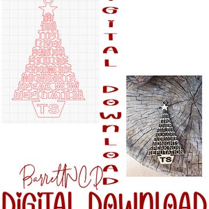 Taylor Swift Ornament SVG | Laser Cut File | Eras Tour | Album | Instant download 2024