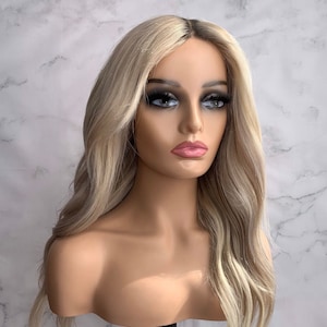Ash blonde Human Hair Lace Front Wig