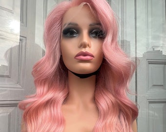 Baby Pink Lace Front Human Hair Wig