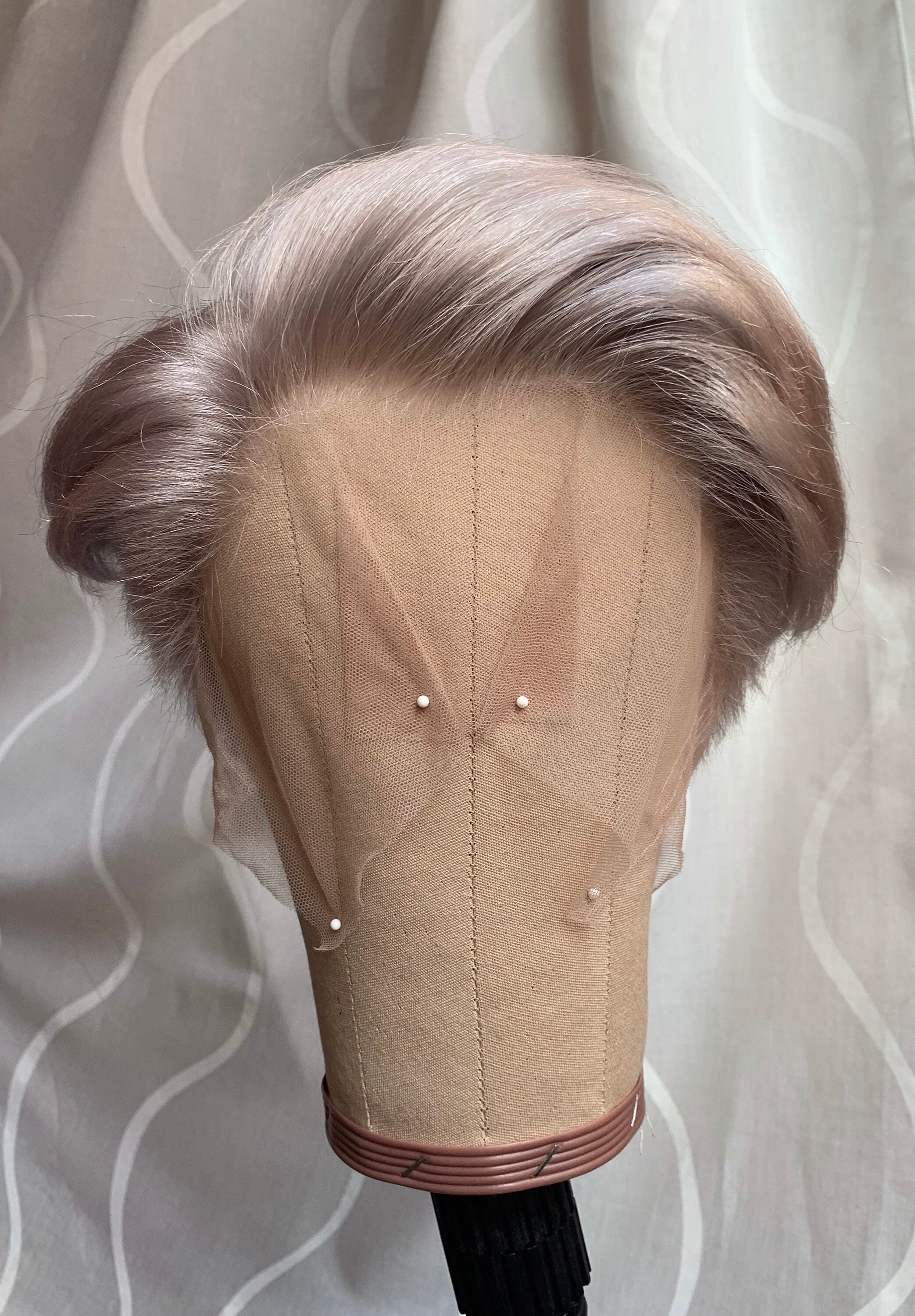 Boy Cut Platinum Blonde Human Hair Full Lace Wig