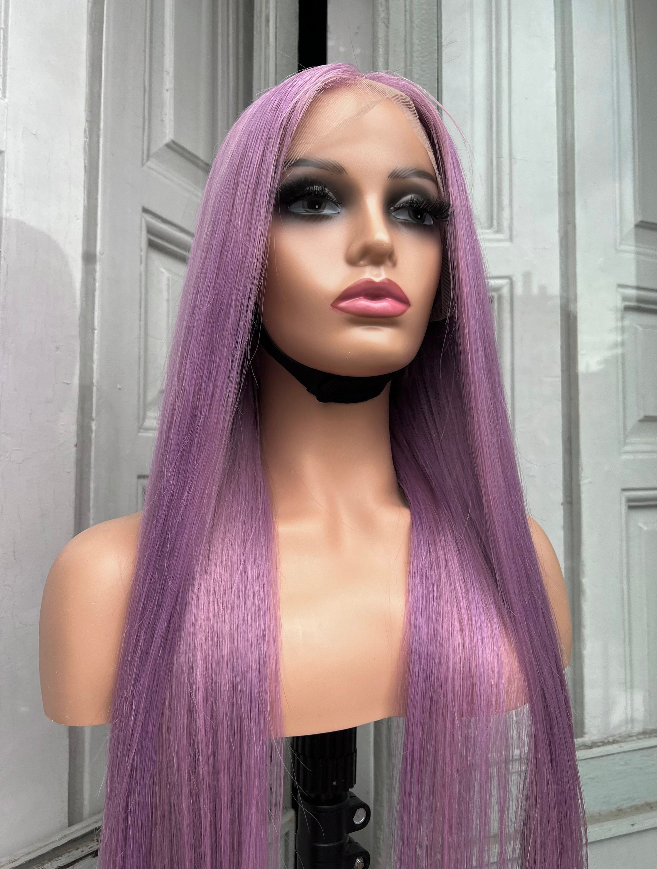 Purple Hair Wig Etsy