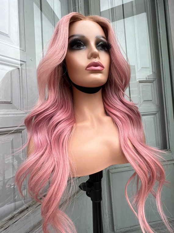 Baby Pink Lace Front Human Hair Wig