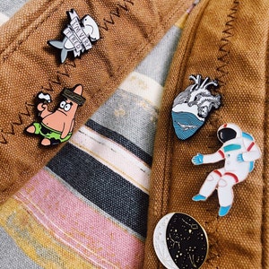 Pins | Enamel Pins | Boho Pins | Funny Pins | Cute Pins | Cartoon Pins | Animal Pins | Back Pack Decor | Pins For Jeans | Astronaut Pin