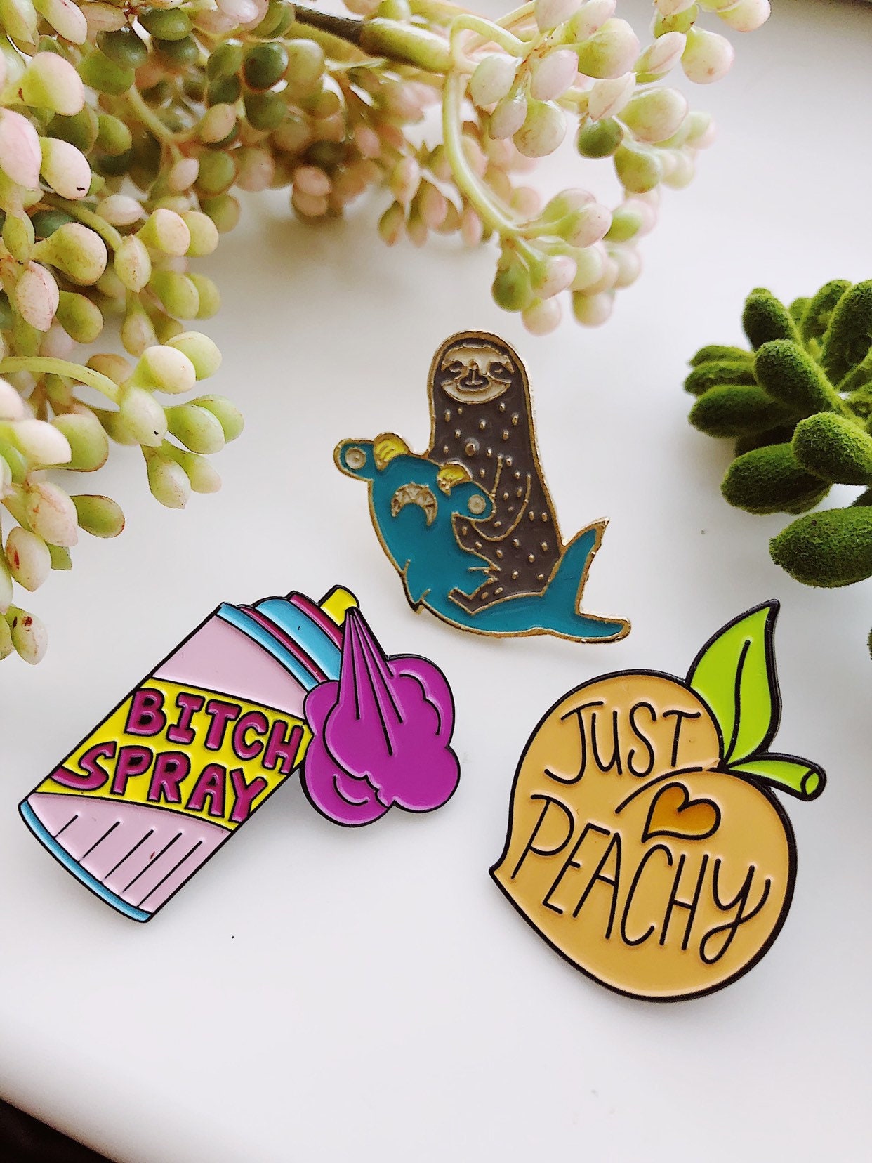 Boho Enamel Pins Cute Pins Funny Pins Animal Enamel Pin - Etsy