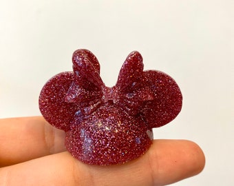 STRAW DECORATION - Glitter Mouse Ear Straw Topper