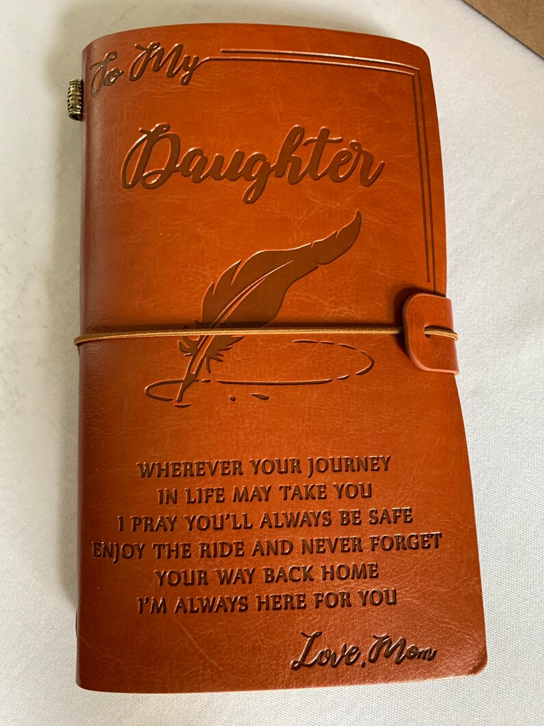 Leather Bound to My Daughter Diary Journal Handcrafted Love Etsy