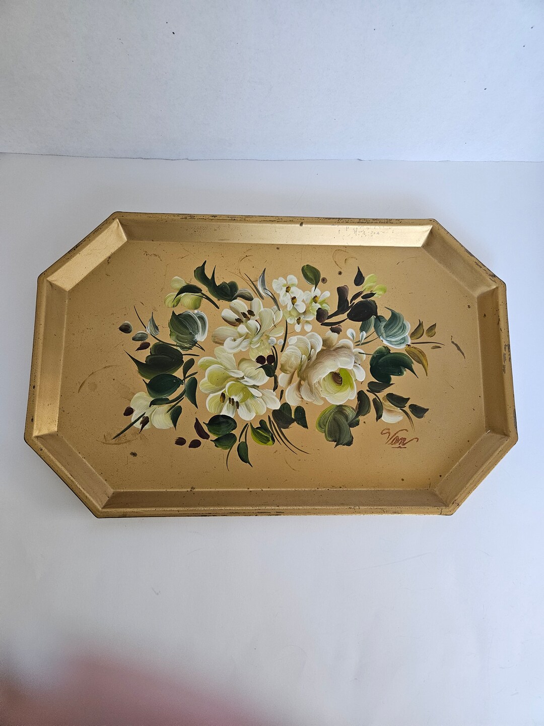 Vtg Nashco Hand Painted Tray - Etsy