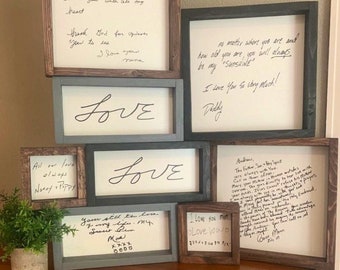 Handwritten note, handwritten keepsake, loved ones handwriting, Thoughtful gift, memory gift, bereavement gift, thoughtful Father's day gift