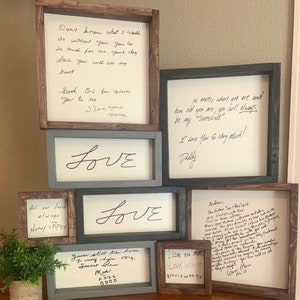 Handwritten note, handwritten keepsake, loved ones handwriting, Thoughtful gifts,   memory gift, bereavement gift, thoughtful Christmas gift