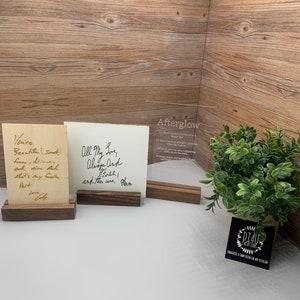 Custom Handwriting Keepsake Sign: Memorial Gift