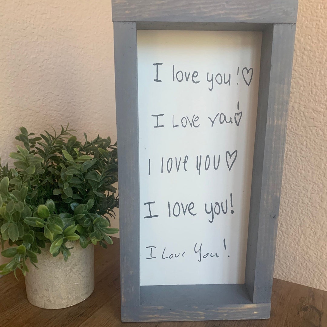 Actual Handwriting Gift Memorial Gift Thoughtful Gifts Etsy