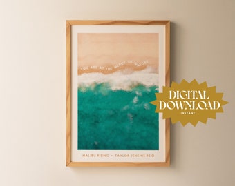Mercy Of Nature Print / Malibu Rising / Taylor Jenkins Reid / Citação de livro / Download digital