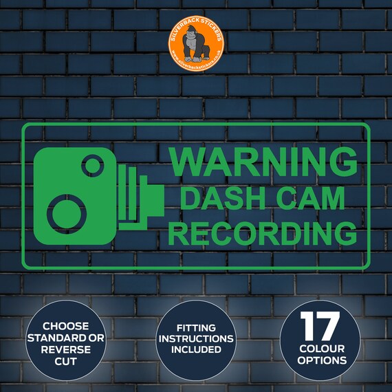 Dash Cam Warning Stickers