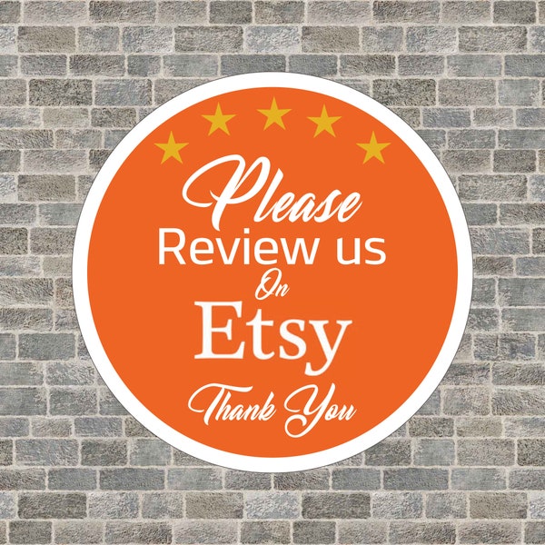 Leave 5 Star Review Etsy