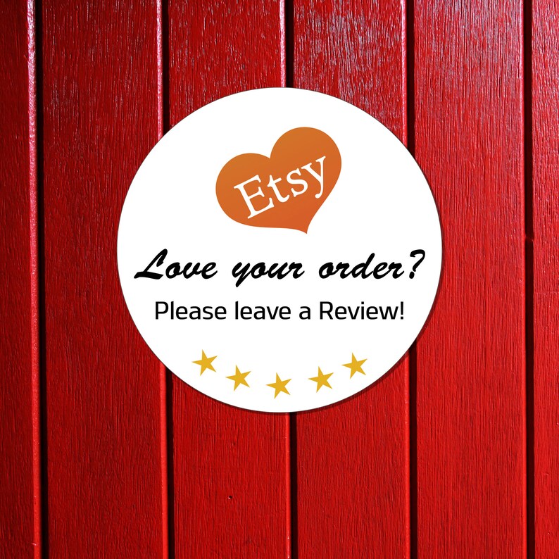 Etsy review stickers Etsy Stickers please leave a review on Etsy