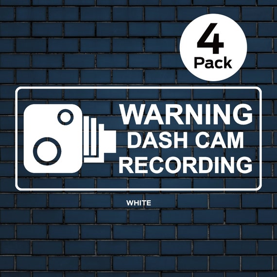 Dash Cam Warning Stickers