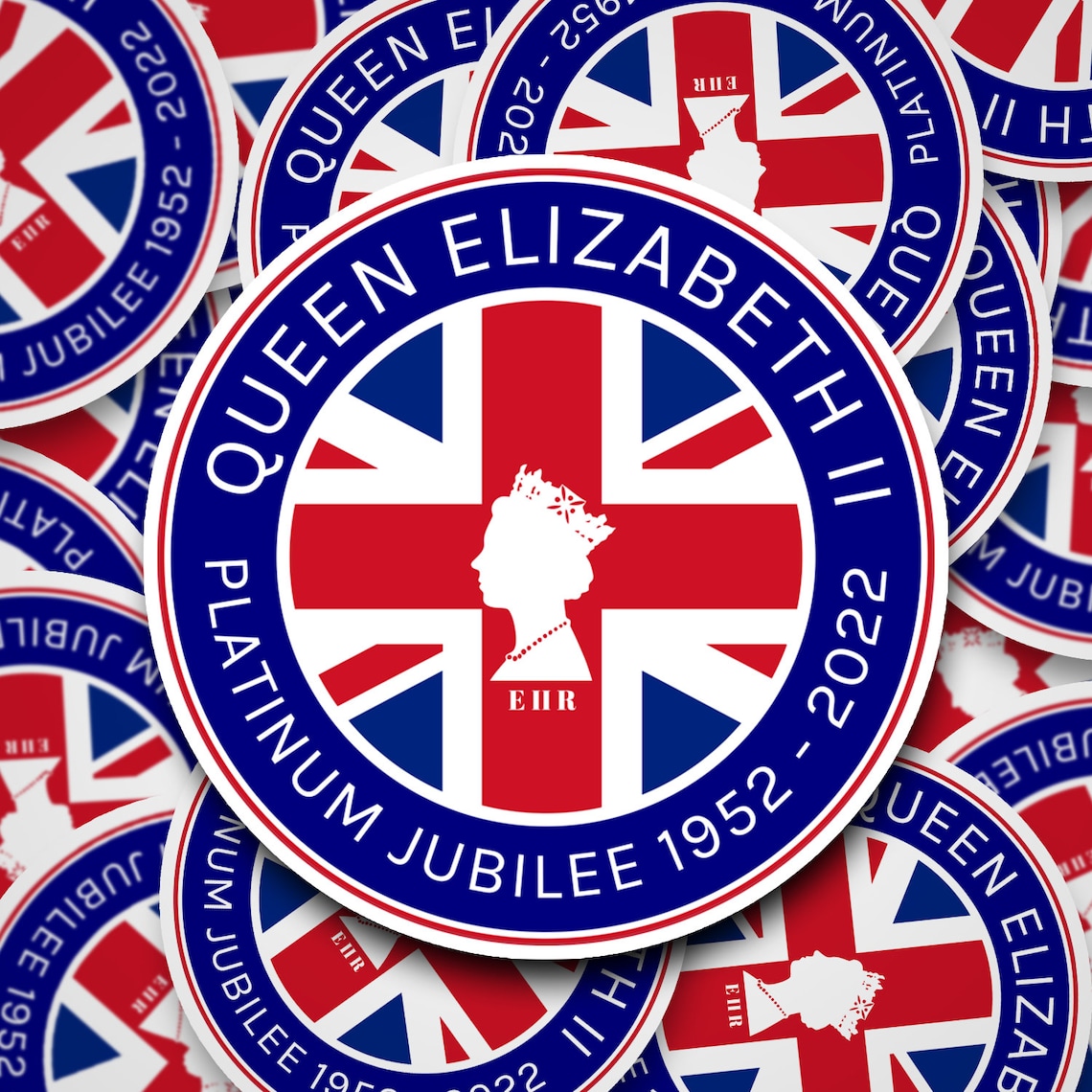 Platinum Jubilee Stickers Jubilee Stickers With Union Jack Etsy UK