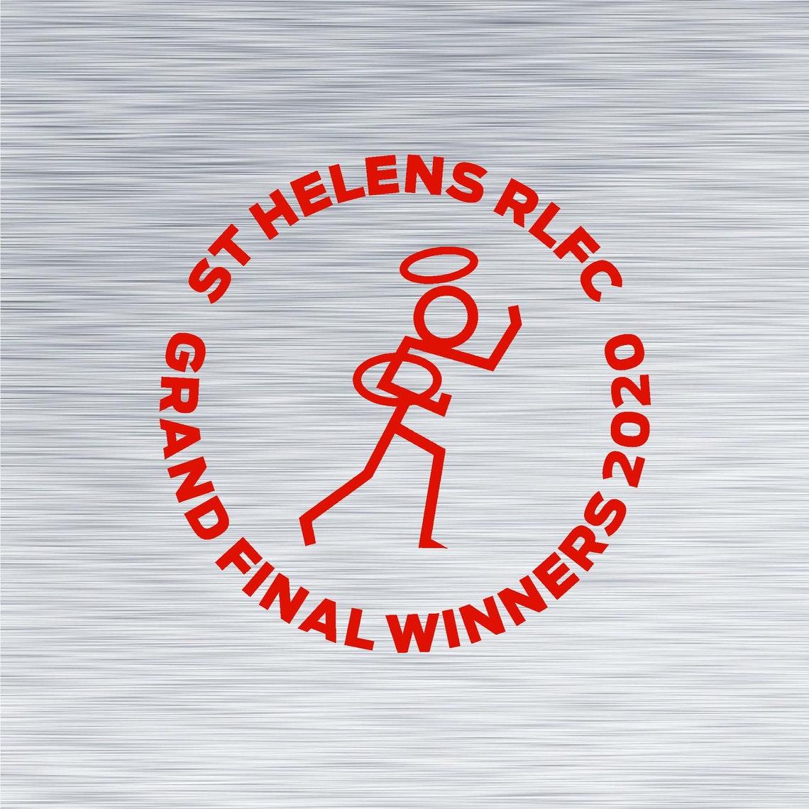 St Helens Rugby League grand final winners STICKMAN Decal St Etsy