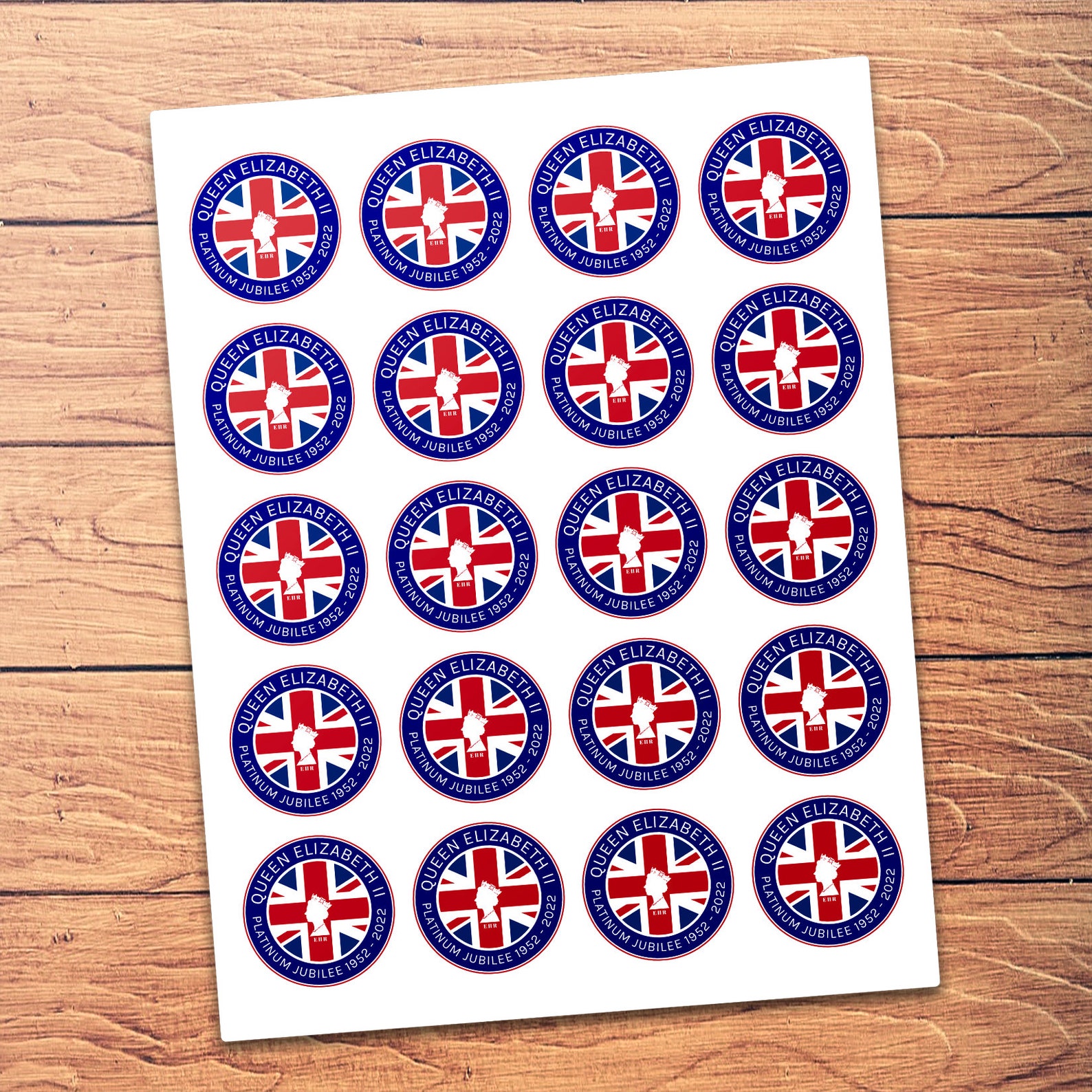 Platinum Jubilee Stickers Jubilee Stickers With Union Jack Etsy UK