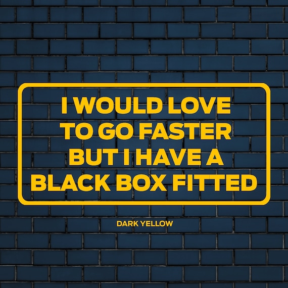 Black Box Fitted Vinyl Decal Black Box Car Sticker Black Etsy