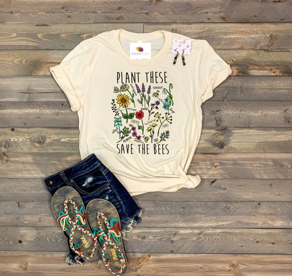 Plant These Save The Bees Tshirt Plant These Save The Bees Tshirt