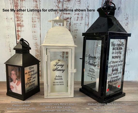 Metal lantern with on sale led candle