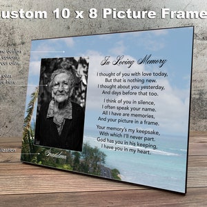 Custom Memorial Photo Frame, Christmas Gift, Loss of Mother, Bereavement Gift,  Loss of Sister, Condolence Gift Friend, Mothers Day Gift