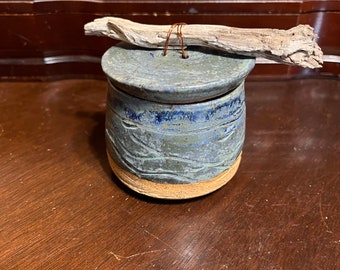 Large vessel with driftwood handle