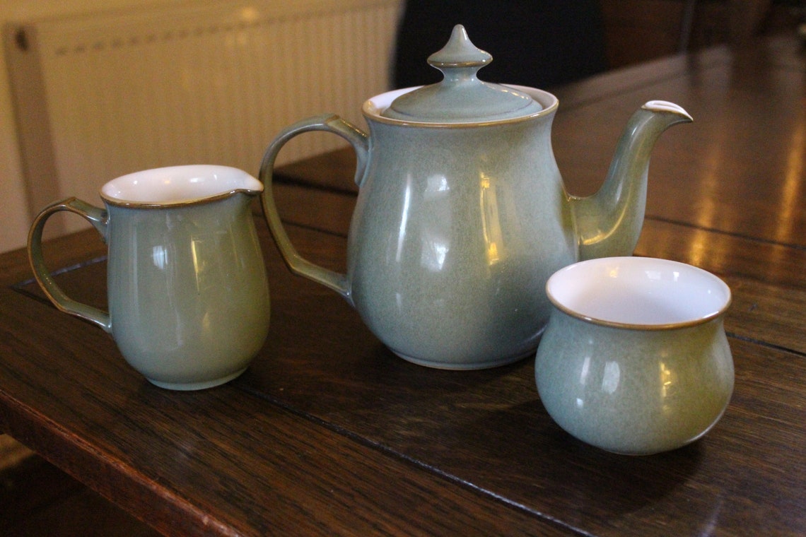 Denby Regency Green Coffee Set Etsy