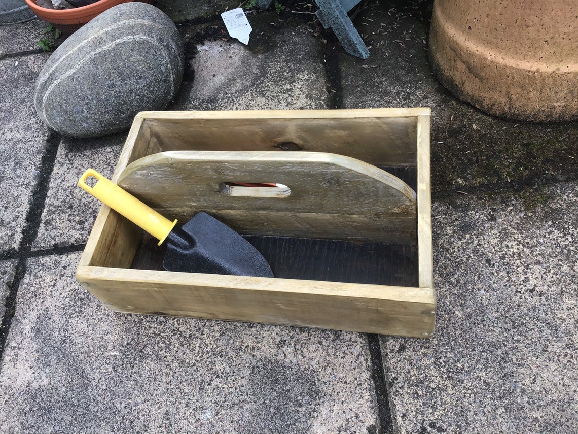 Wooden Garden Trug / Tool Box Handmade Tray Storage Box Etsy