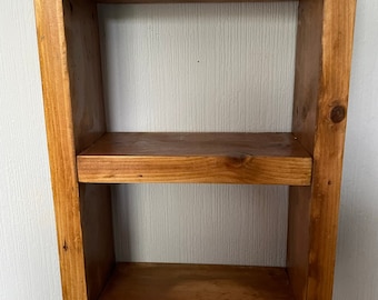 Kitchen Display Shelf: Reclaimed Wood , Rustic Style Handmade Wooden Storage Unit