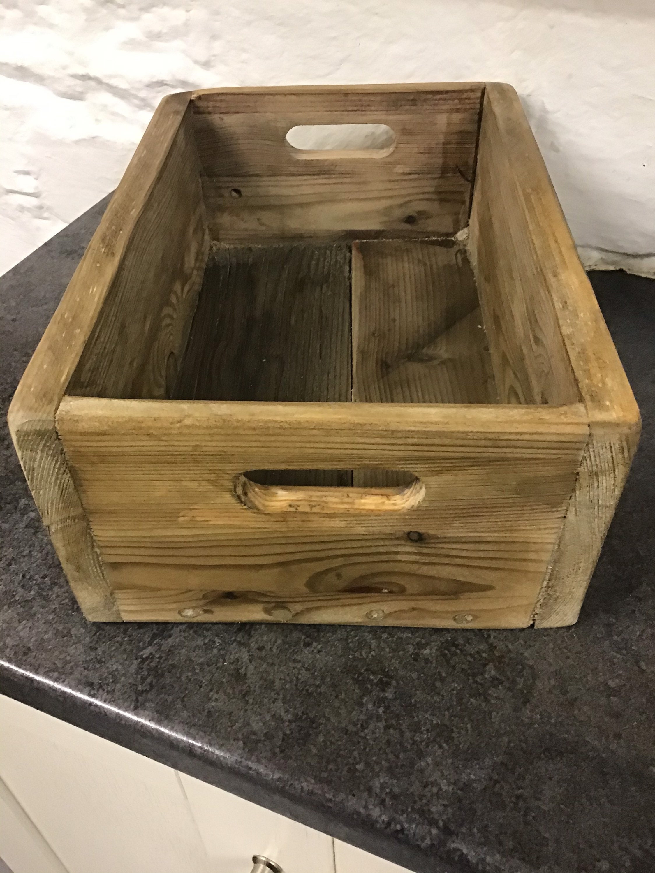 Wooden Storage Box Rustic Style Handmade from Reclaimed Etsy
