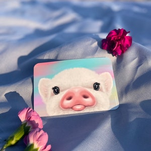 Cute Pig Refrigerator Magnet, Cute Fridge Magnet, Creative Fridge Decoration, Pink Kitchen Decor, Animal Lover Gift, Piglet Art