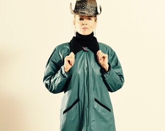 flannel lined rain coat