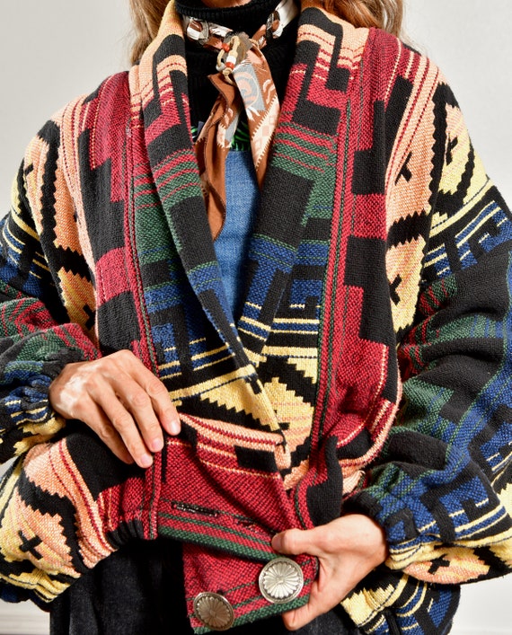 Silverado, Southwest Fringe Blanket Coat, Santa F… - image 7