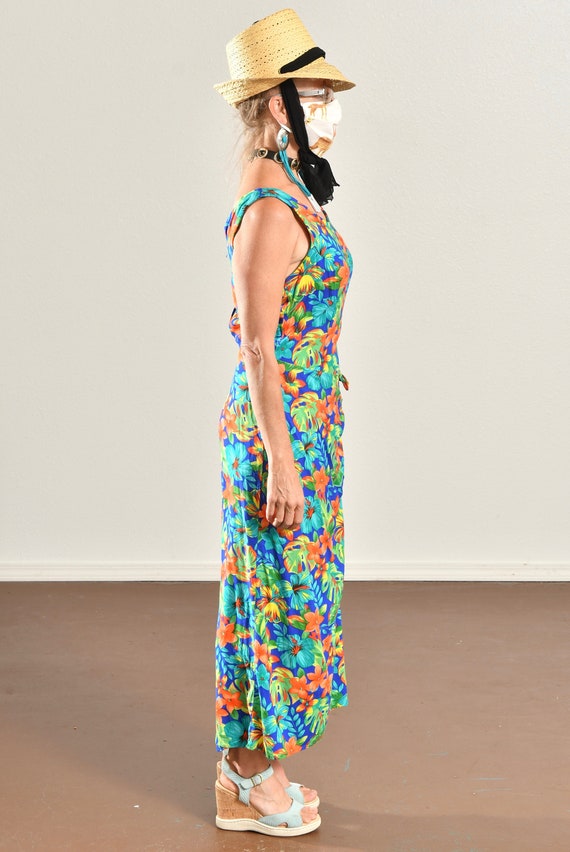 Leslie Lucks/ Sarong Dress/ Sarong Wrap Dress/ Floral… - Gem