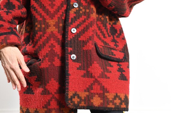 Woolrich Wool Coat/ Woolrich 80's Southwest Coat/… - image 8