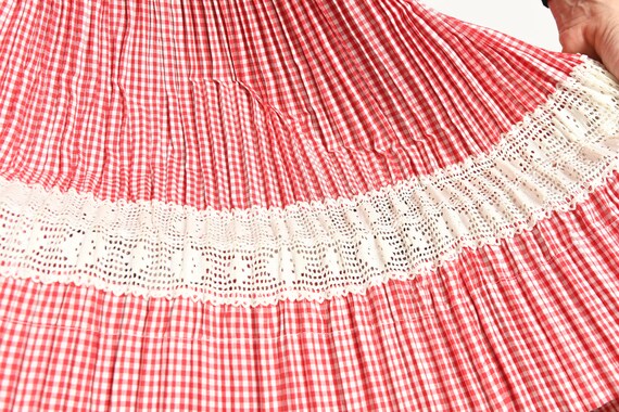 Country Western Two Piece Skirt Set, Gingham Skir… - image 8