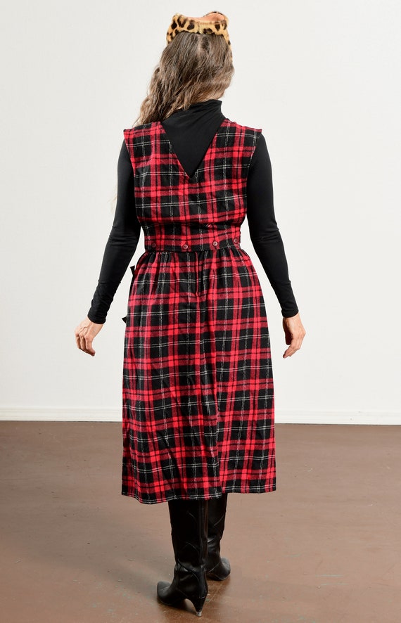 You Babes/ Tartan Jumper Dress/ Plaid Jumper Dres… - image 4