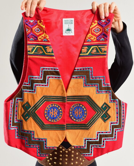 Southwest Cowboy Vest, Hairston Roberson Ropa - image 8