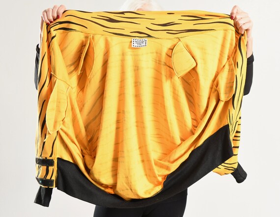 90's Animal Print Sweat-Zhirt/ Zebra Print Cardig… - image 9