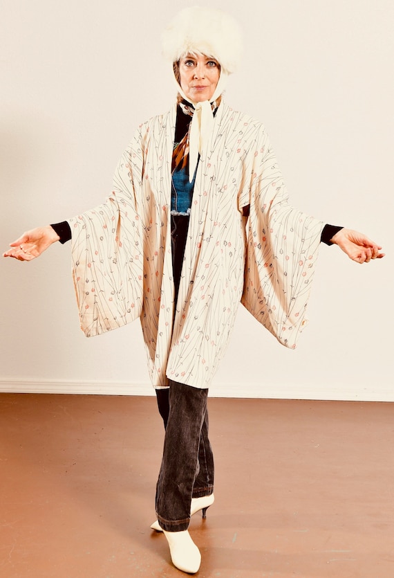 Japanese Kimono/ Men&rsquo;s Japanese Kimono/ White Kimono/… - Gem