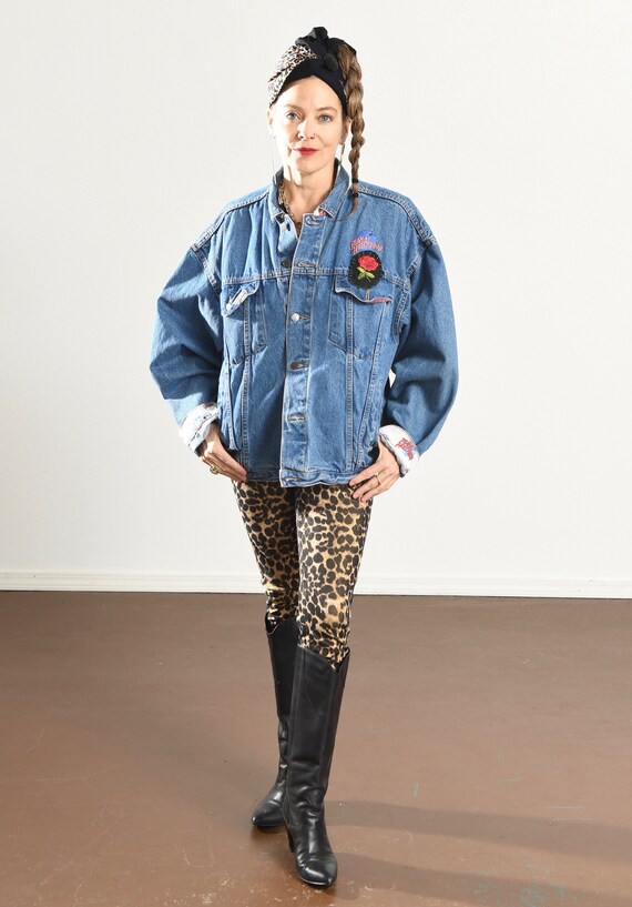 Planet Hollywood Moscow Denim Jacket Planet Hollywood Jean Jacket Planet Hollywood 90 s Denim Jacket Size L