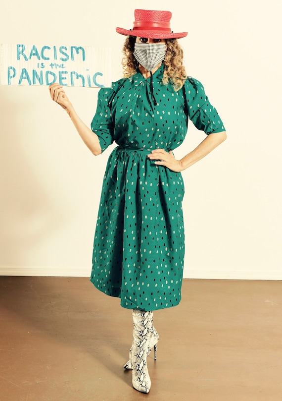 Polka dot skirt two piece 2025