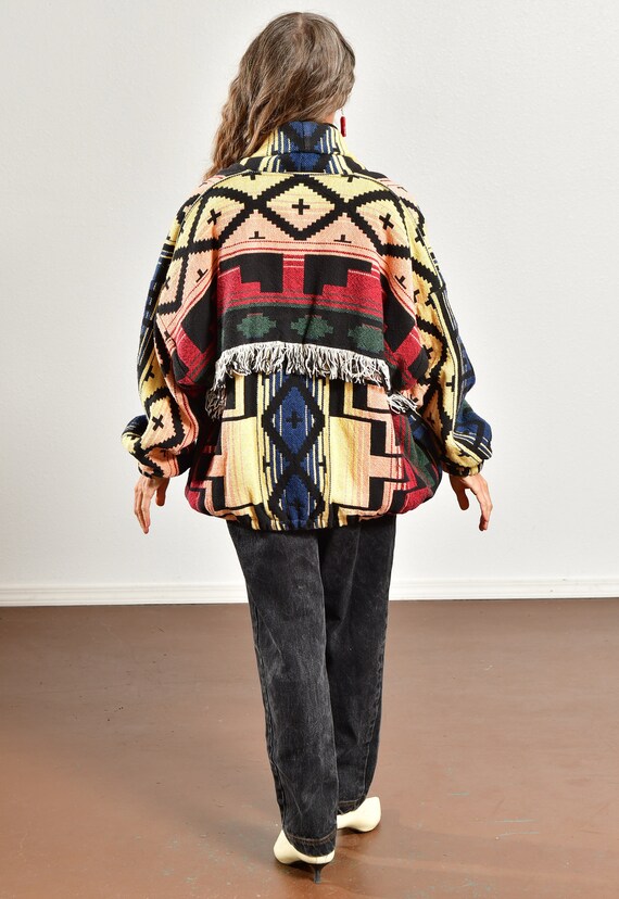 Silverado, Southwest Fringe Blanket Coat, Santa F… - image 4