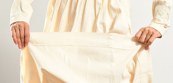Bis Bis/ 80's Cotton Skirt Set/ Ribbon Shirt/ Cre… - image 9
