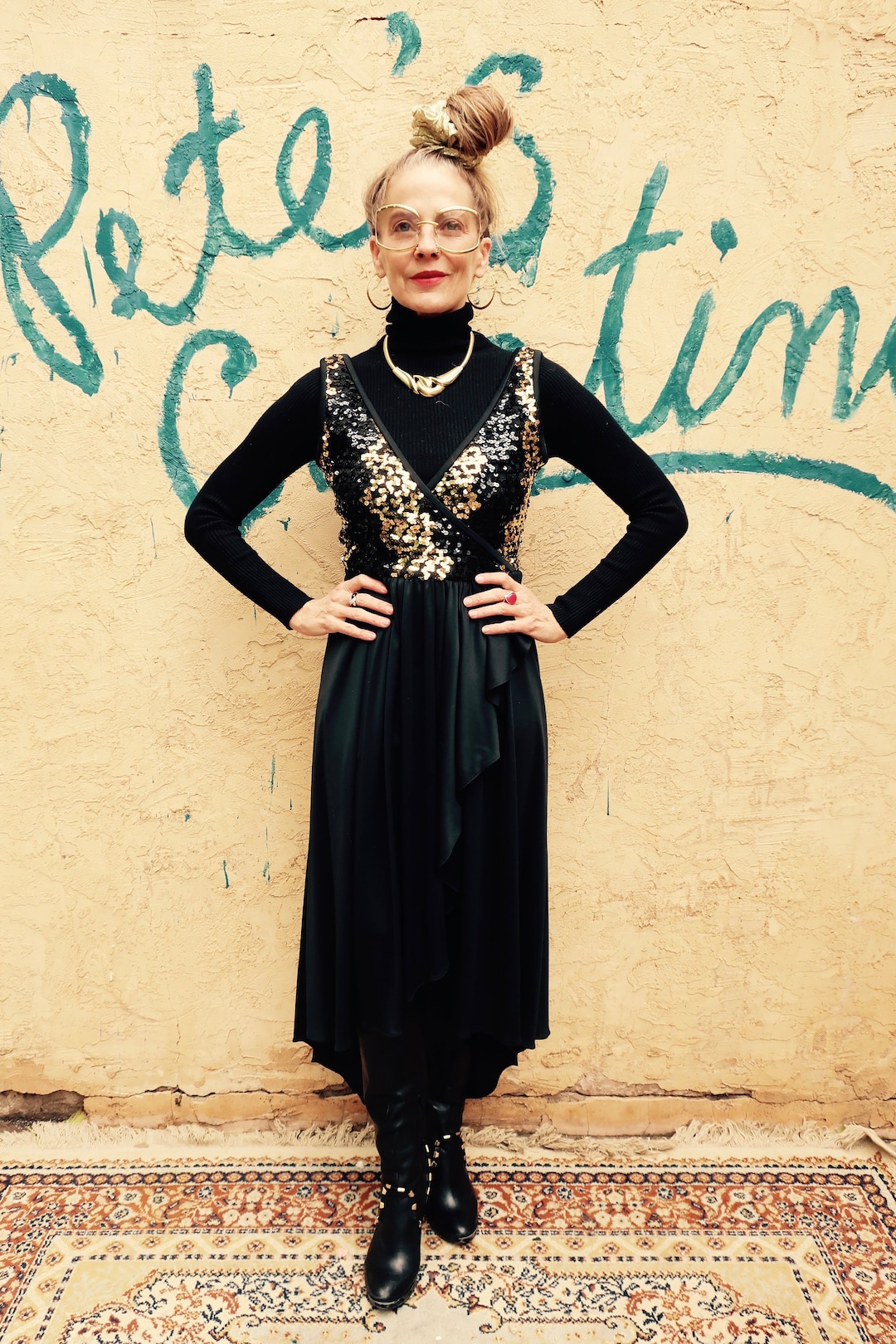 70's Sequin Dress Sequin Dress Vintage Disco Dresses 70's Old  Disco Dresses 70s