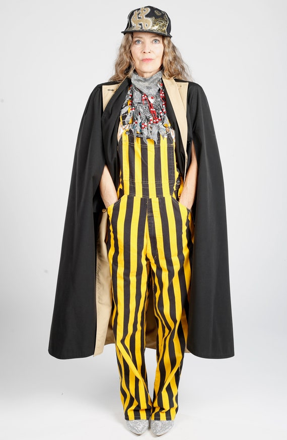 Reversible Trench Coat Cape Attached Scarf, Puff … - image 8