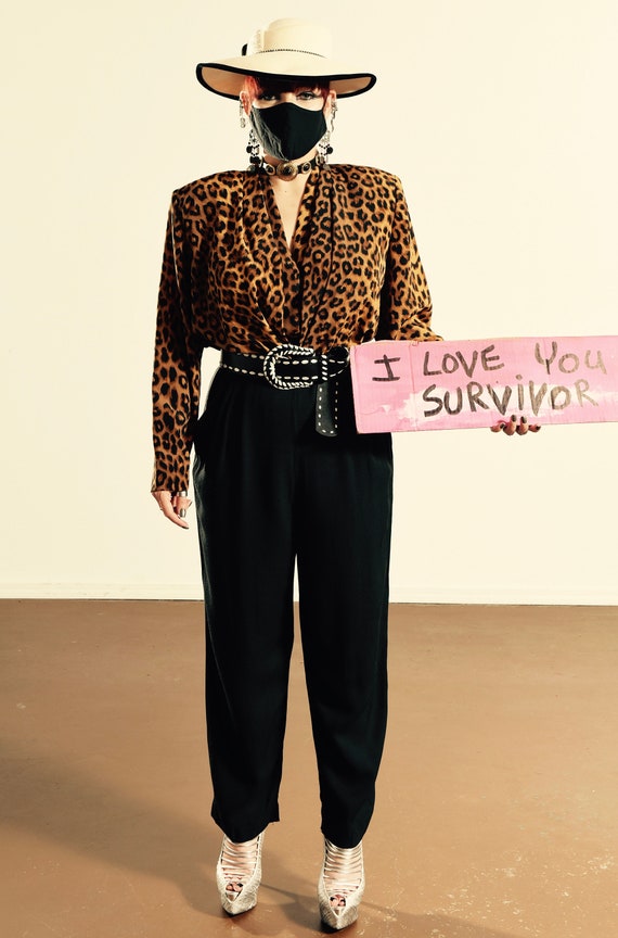 Studio 1 Jumpsuit/ Vintage Leopard Print Jumpsuit/