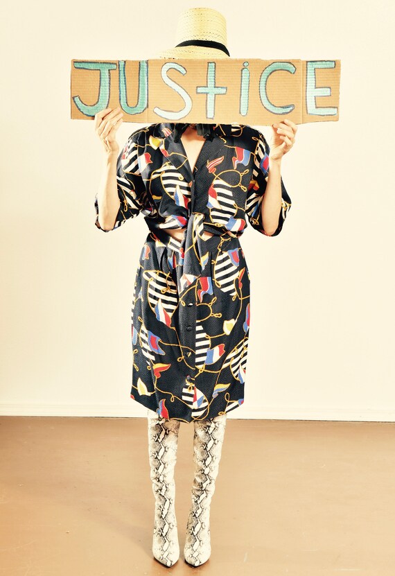 Maggie London Silk Dress/ 80's Silk Dress/ 80's Ma